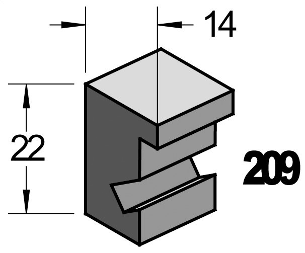 Holz Bilderrahmen Profil 209