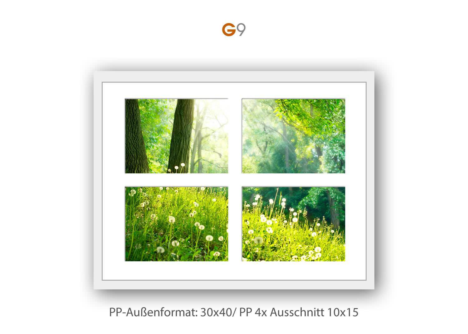 Galerie Bilderrahmen Holz Profil 66