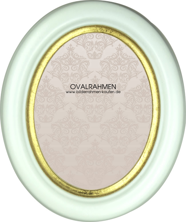 Ovalrahmen Holz Profil HB mit Goldlippe