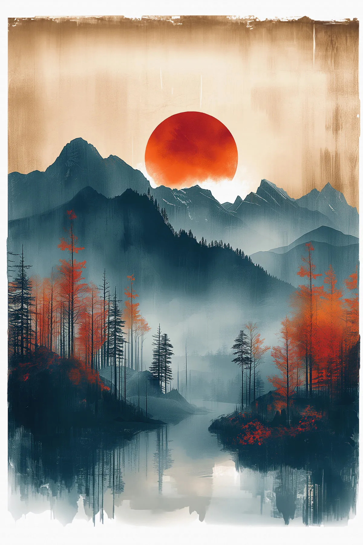 Leinwandbild Indian Summer Sunset