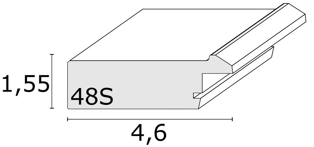 Bilderrahmen Holzoptik braun-weiss