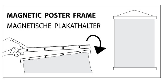 Magnetischer Plakathalter Holz