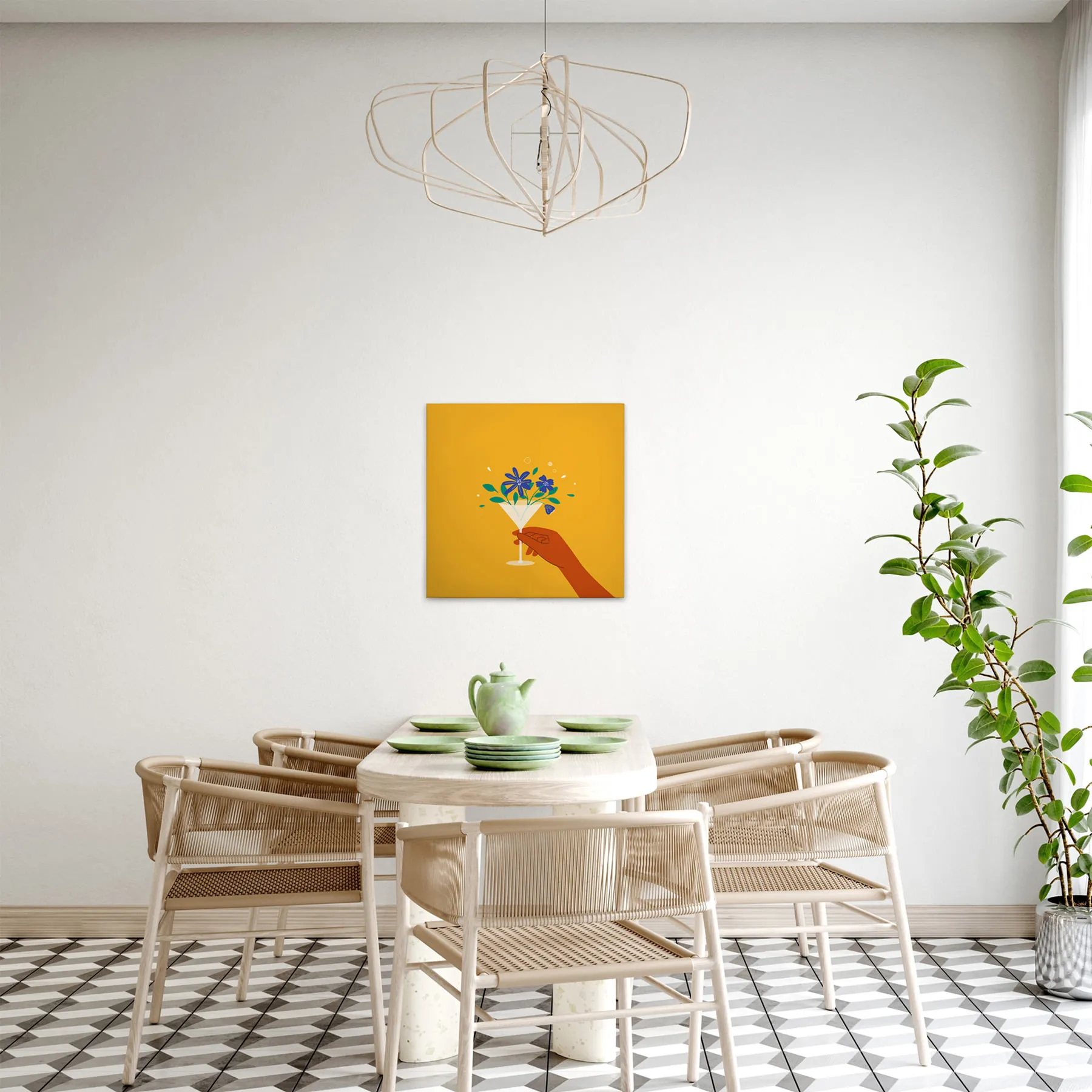 Leinwandbild Flower Glass 1