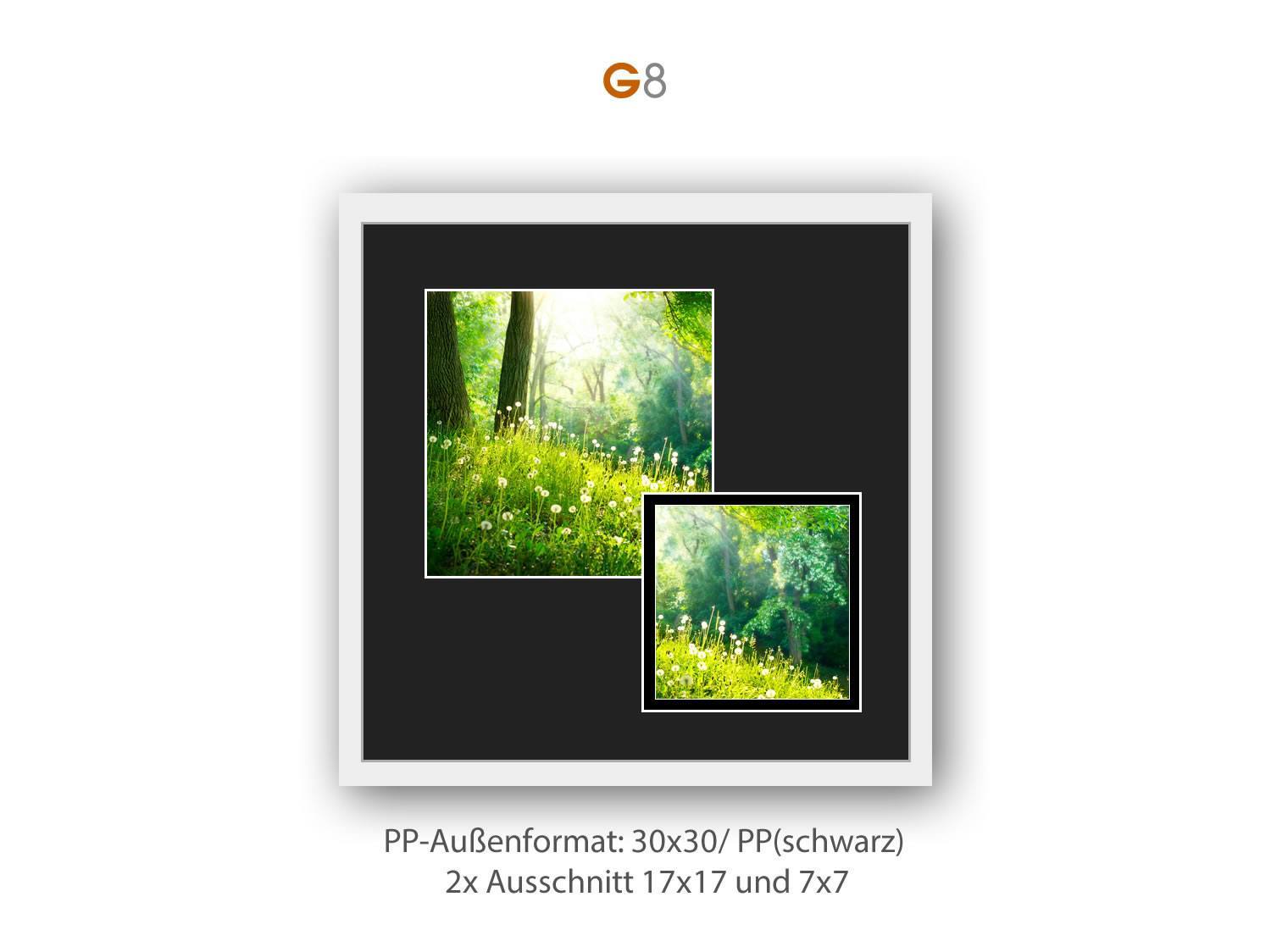 Galerie Bilderrahmen Alu Quadro in 9 Farben