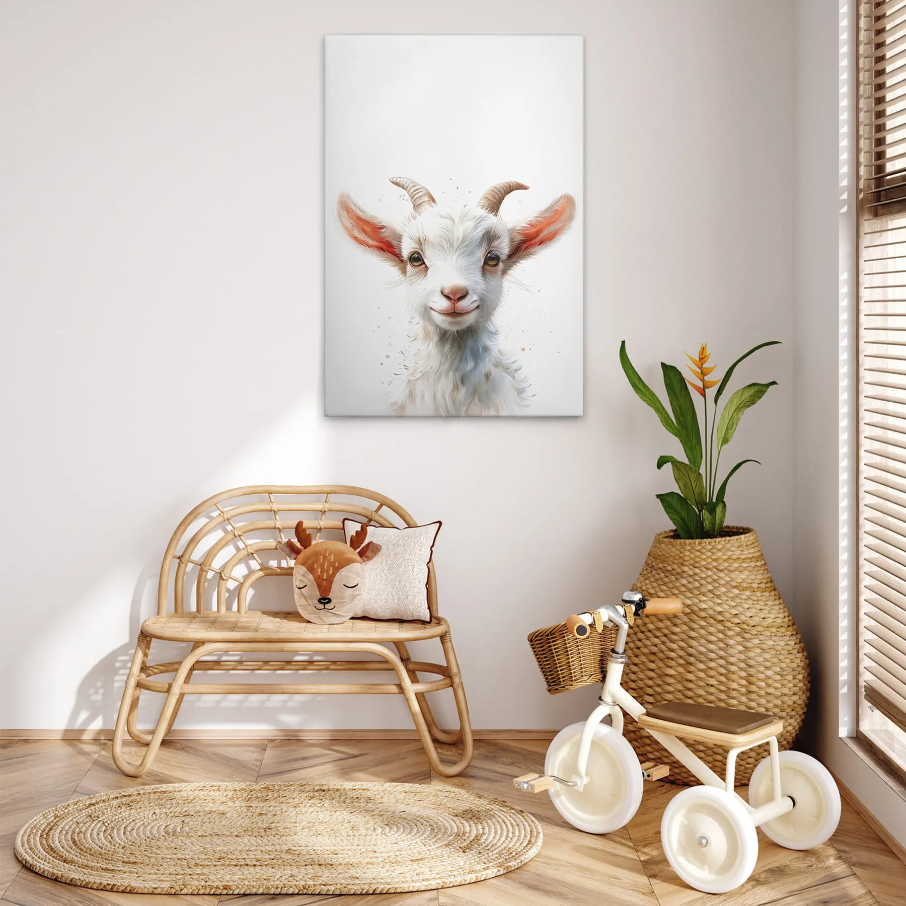 Leinwandbild Baby Billy Goat