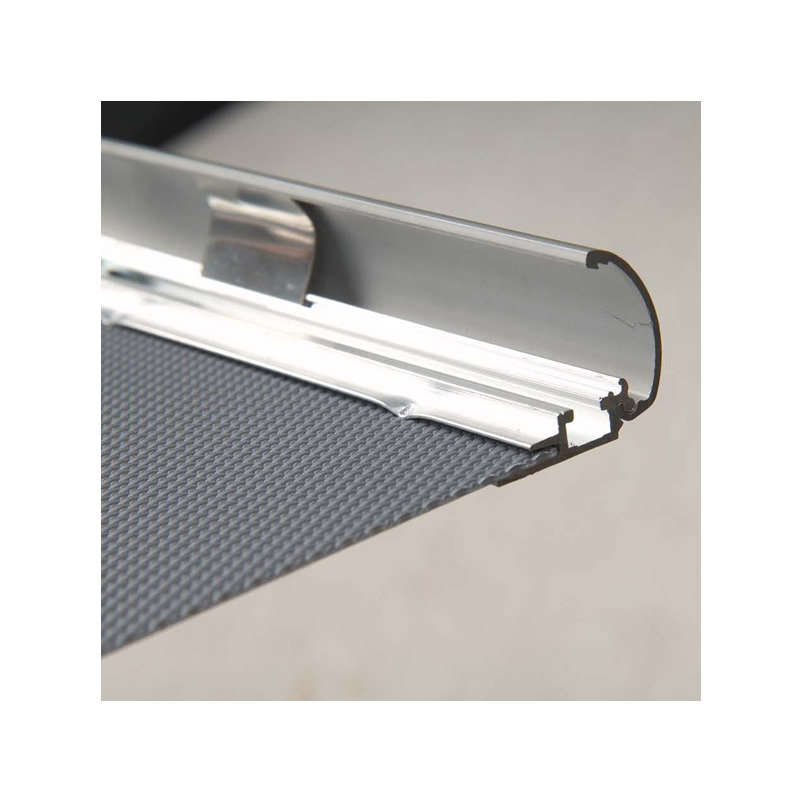Klapprahmen SAFETY SNAP / Alu / silber-eloxiert / 25 mm