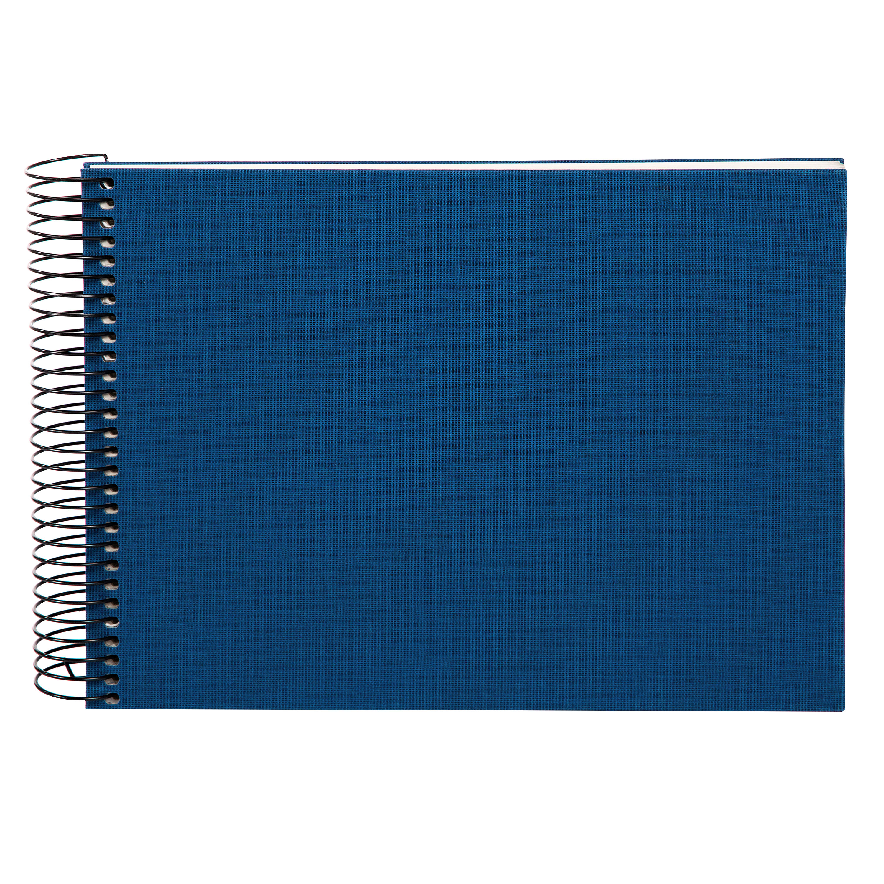 Spiralalbum blau mit weißen Seiten