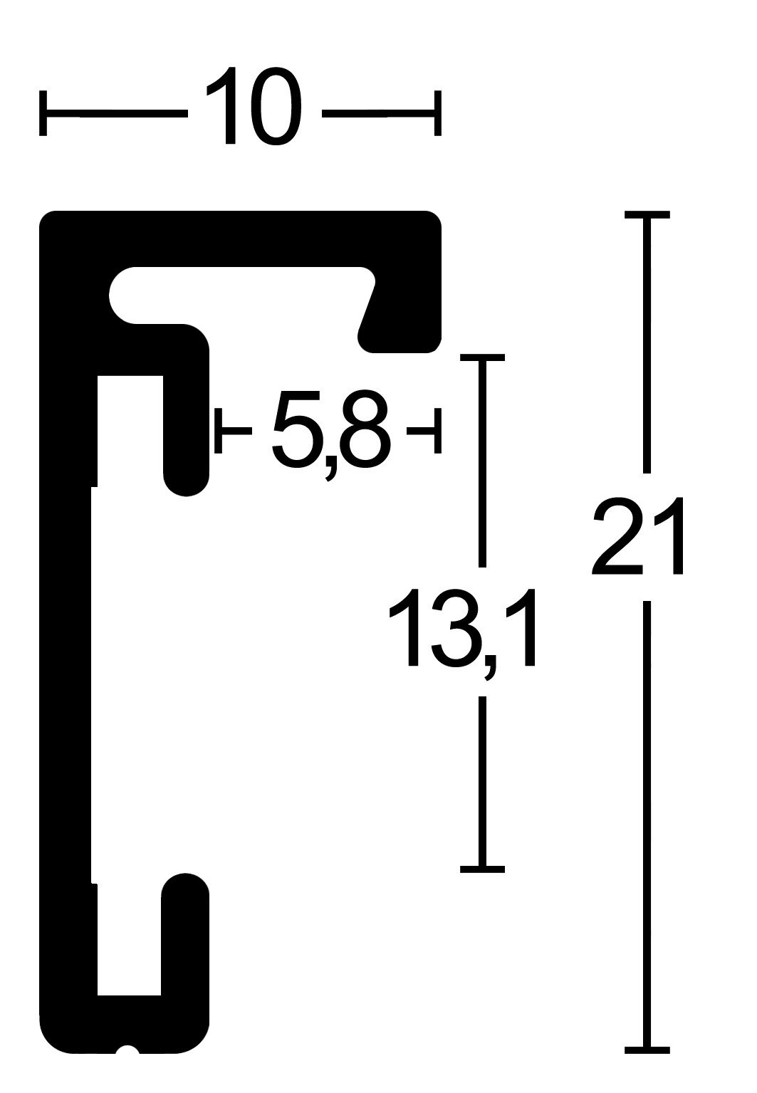 Alurahmen C2 mit Normalglas