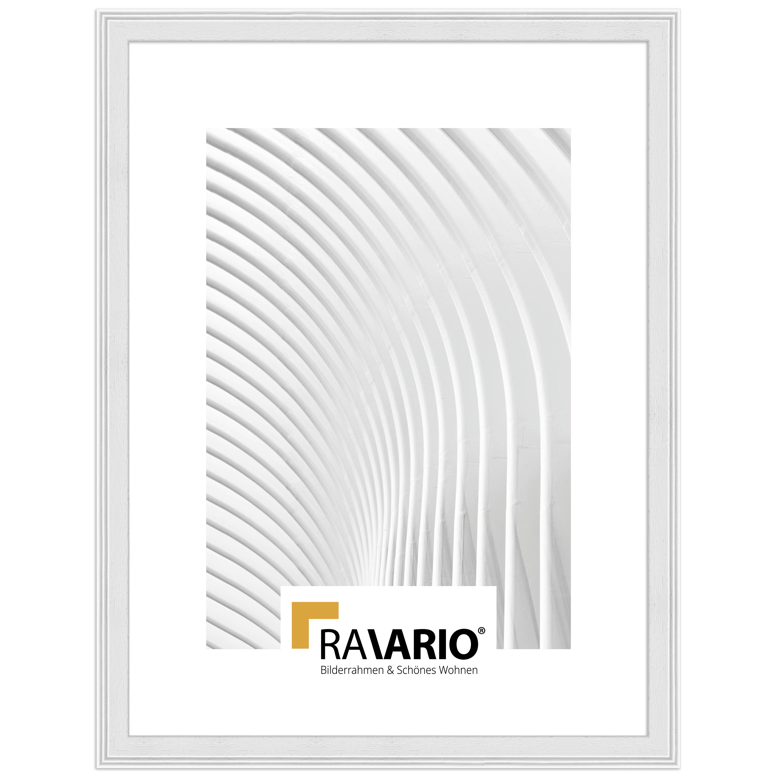 RAVARIO® Bilderrahmen RA-H320 Massivholz – Klassischer Holzrahmen