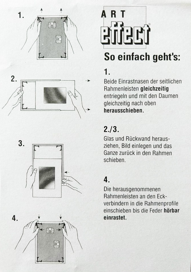 Kunststoff Bilderrahmen ART in rosé