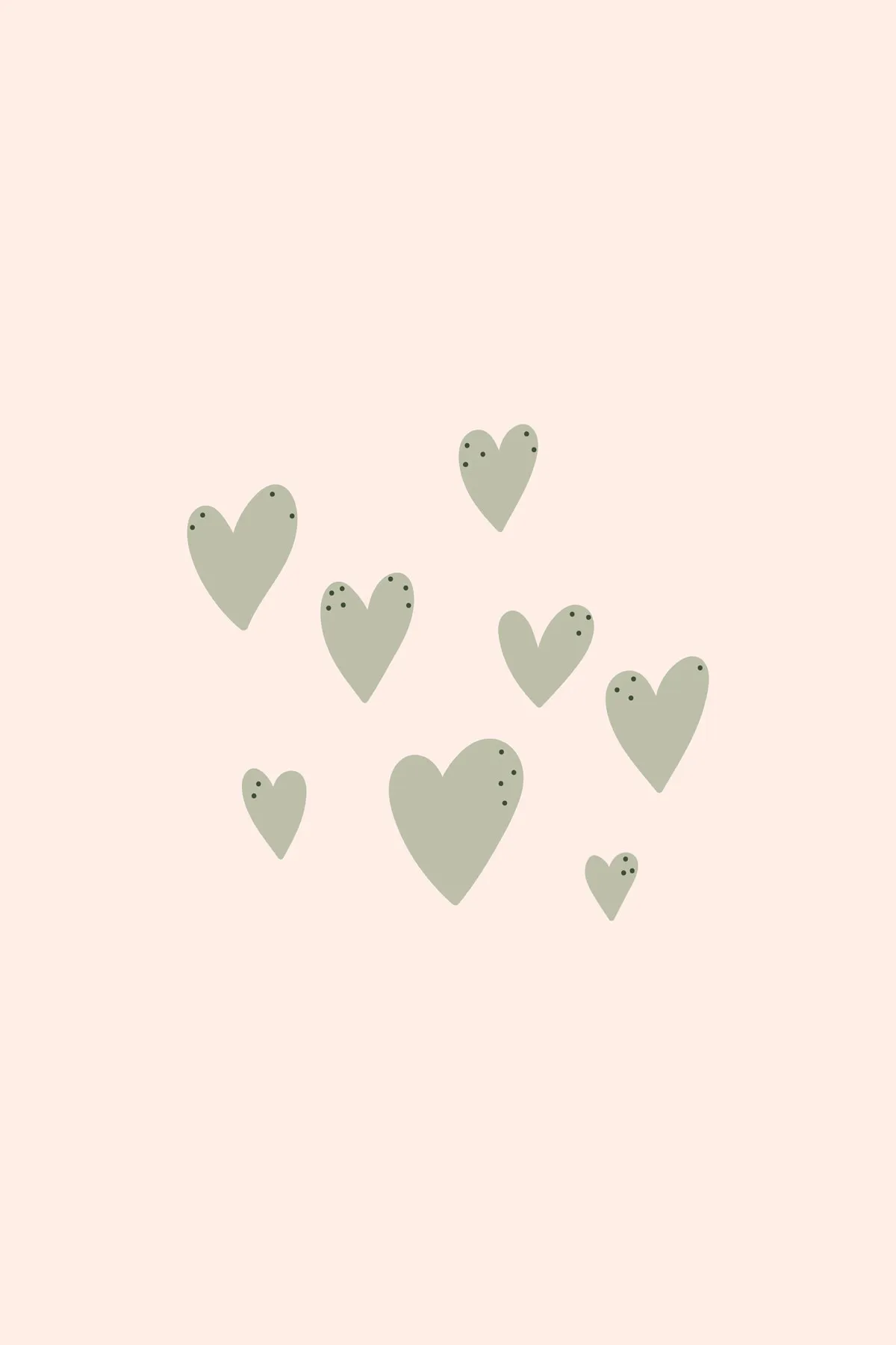 Leinwandbild Simple Hearts