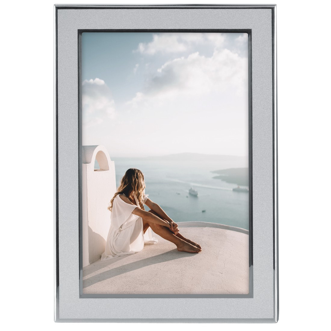 Metall Fotorahmen Santorini- silber