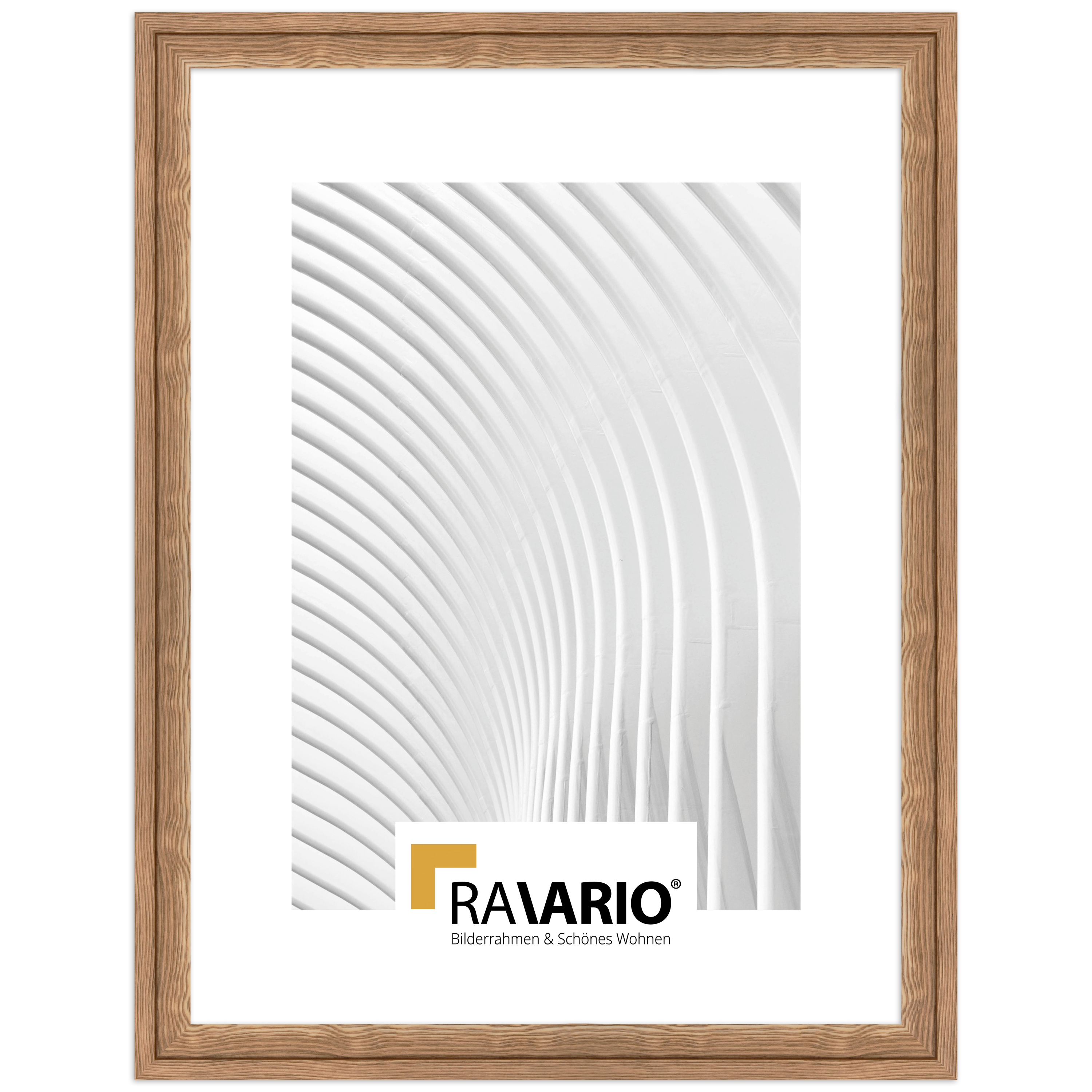 RAVARIO® Bilderrahmen RA-H025 Massivholz - Landhausrahmen in Naturtönen