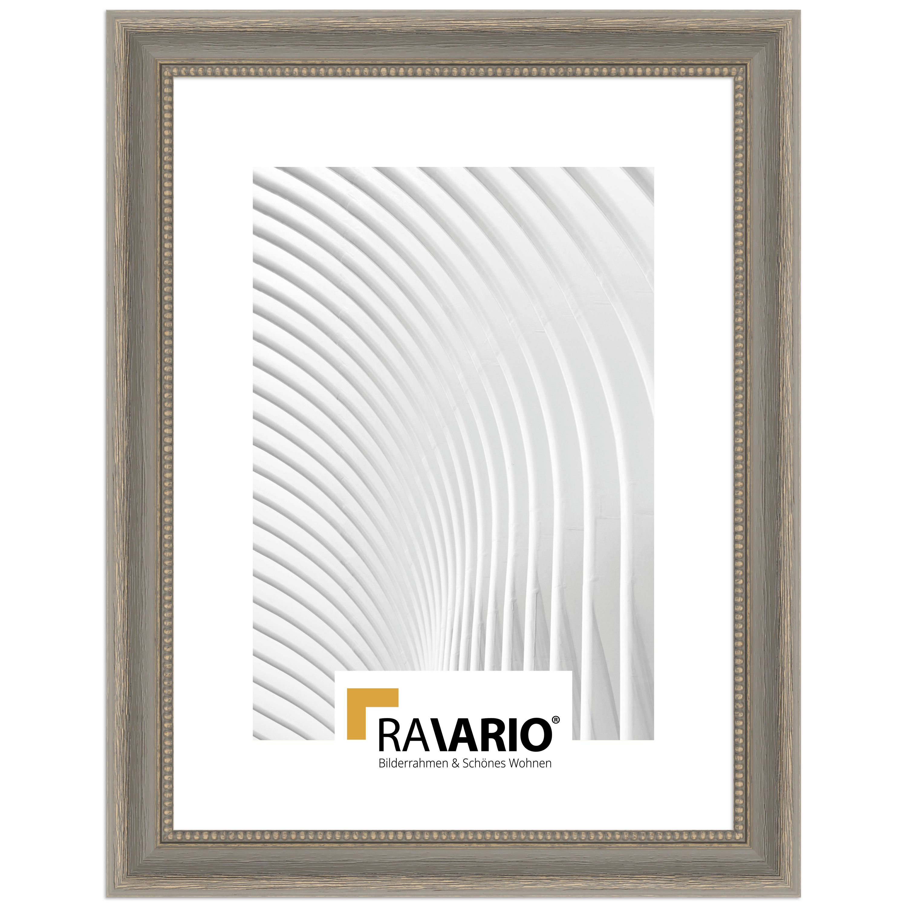 RAVARIO® Bilderrahmen RA-H390 Massivholz – Landhausstil Holzrahmen