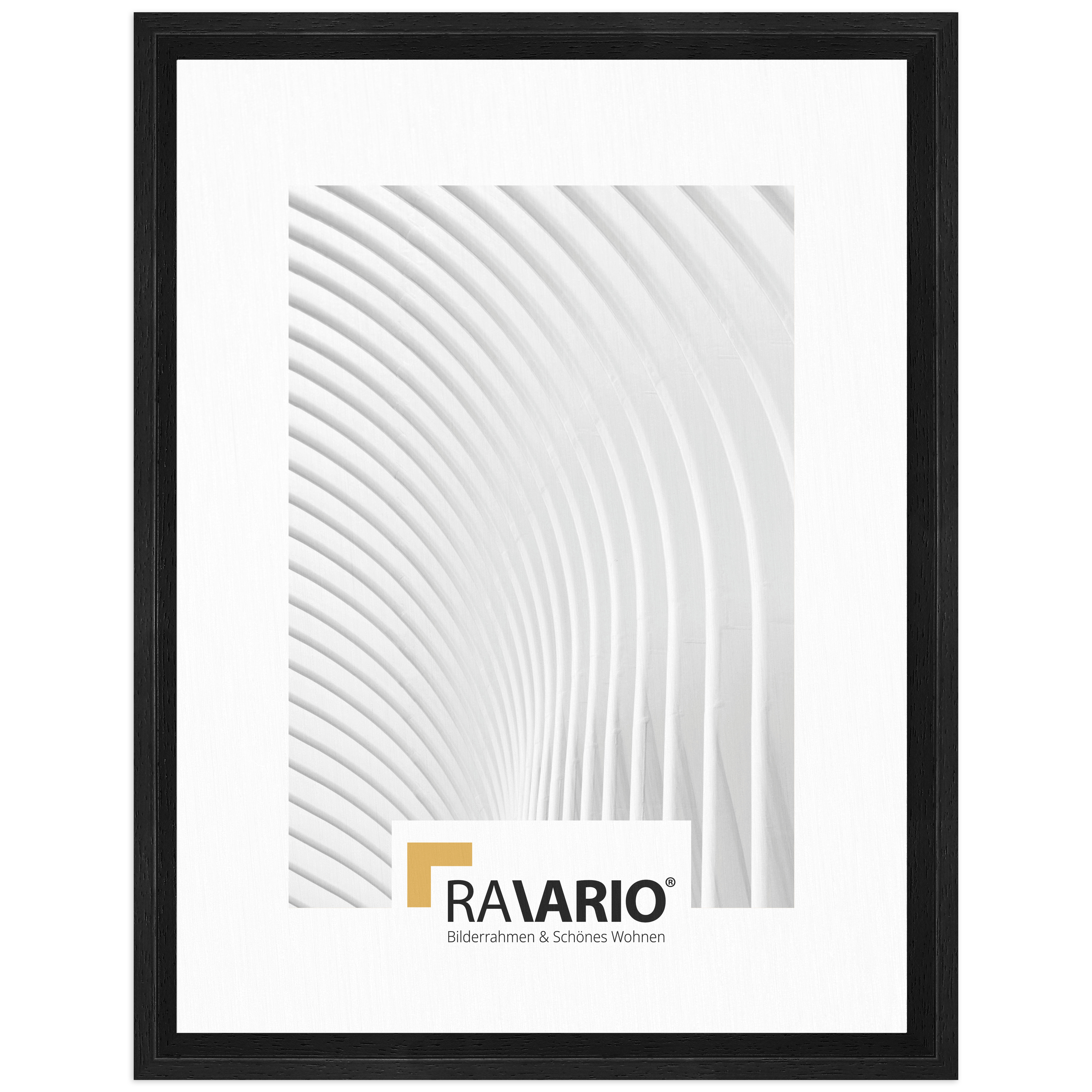 RAVARIO® Schattenfugenrahmen RA-HD01 Massivholz - Für Alu-Dibond & Acrylglas
