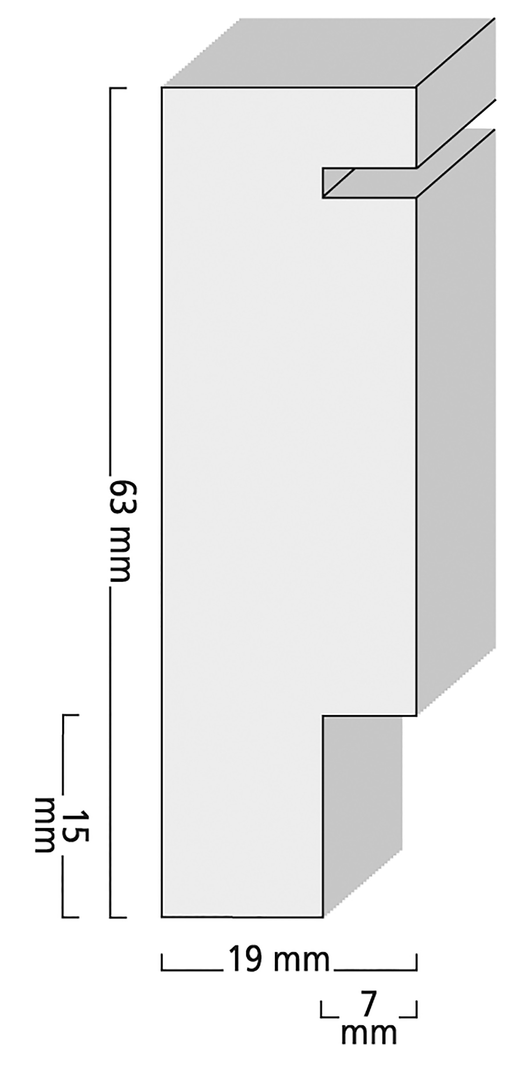 Objektrahmen Holzprofil 1963