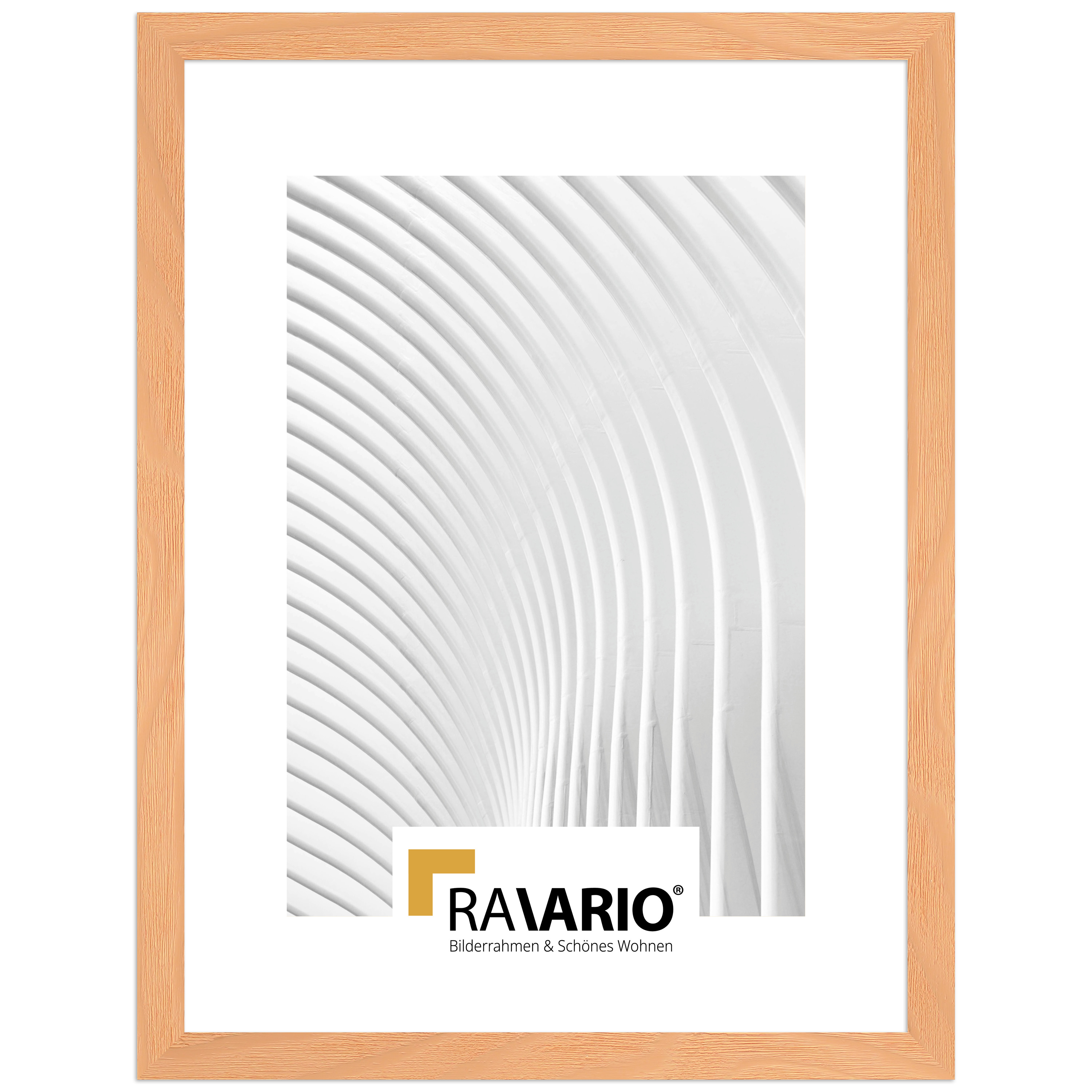RAVARIO® Bilderrahmen RA-H300 Massivholz – Moderner Holzrahmen