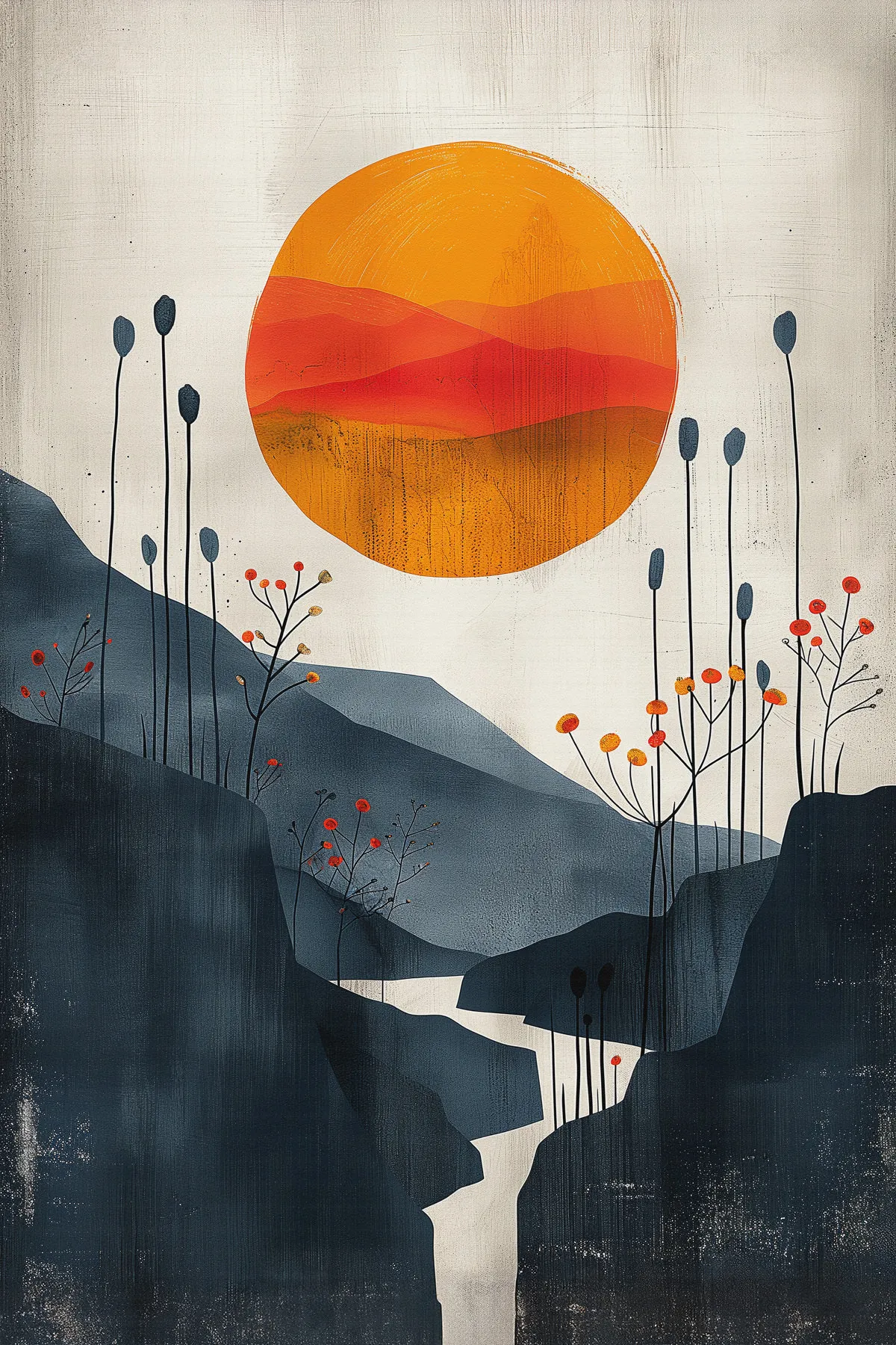 Leinwandbild Skandi Sunset