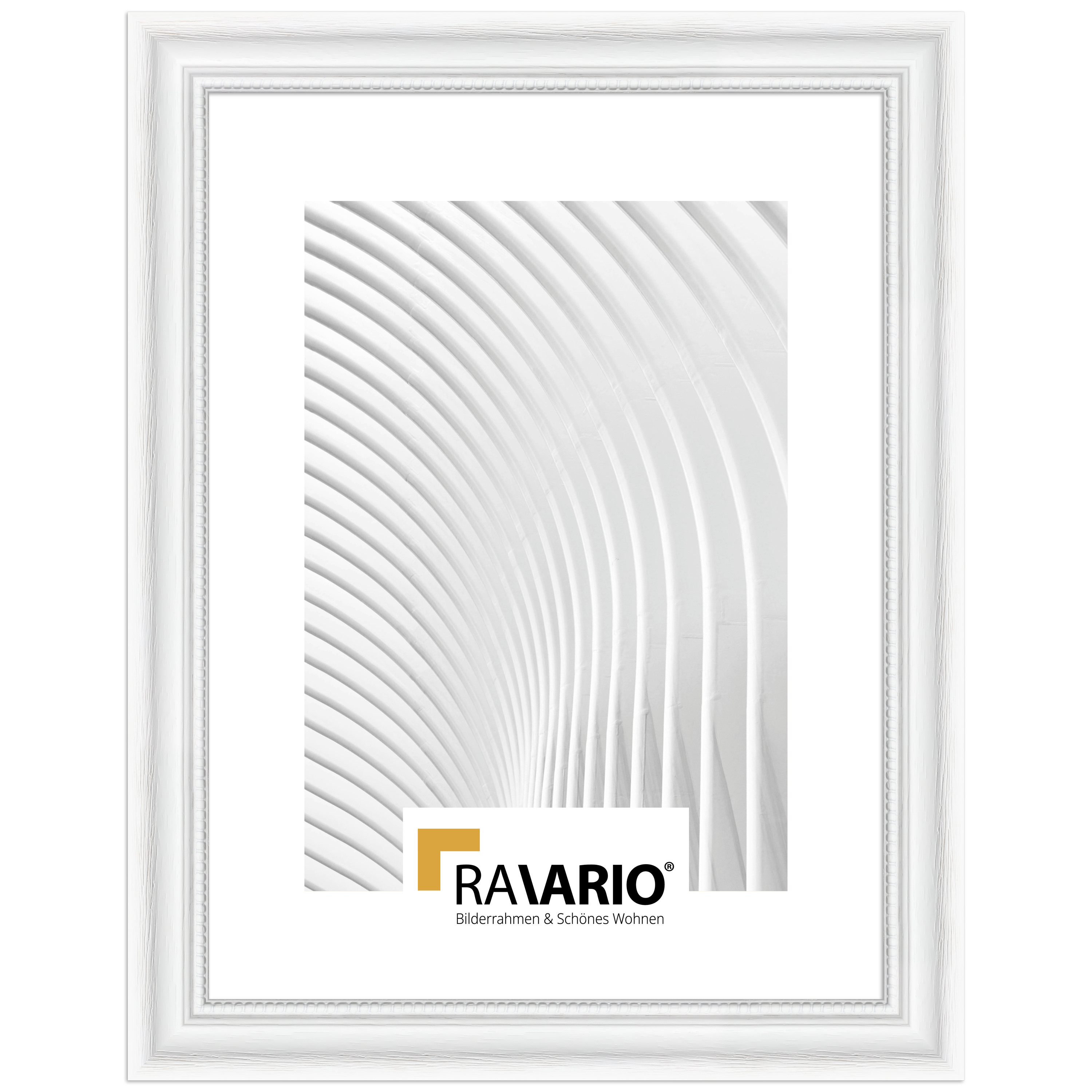 RAVARIO® Bilderrahmen RA-H390 Massivholz – Landhausstil Holzrahmen