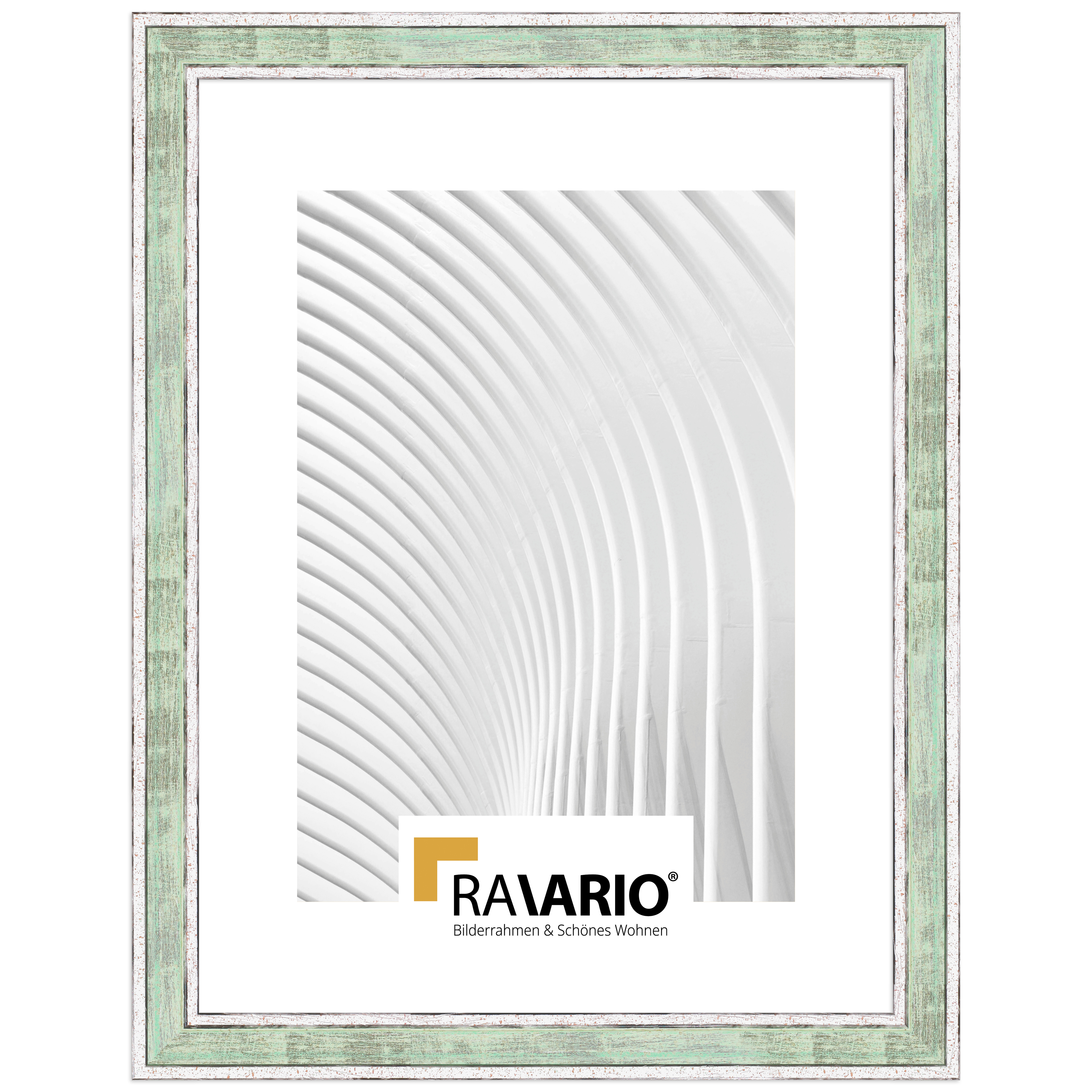 RAVARIO® Bilderrahmen RA-H460 Massivholz - Vintage-Optik in 5 Farben