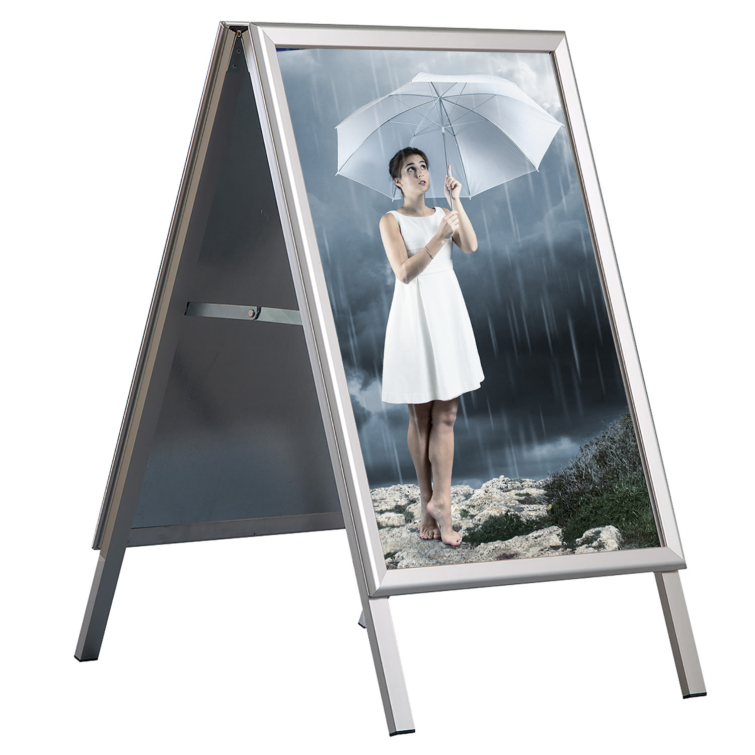 Alu Kundenstopper OUTDOOR wasserfest