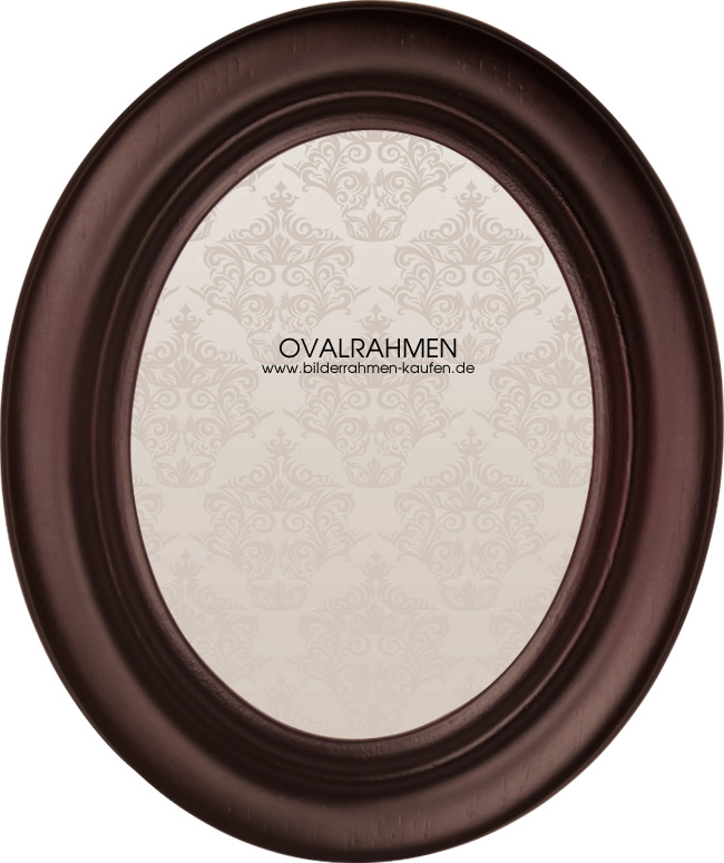 Ovalrahmen Holz Profil HB in 4 Farben