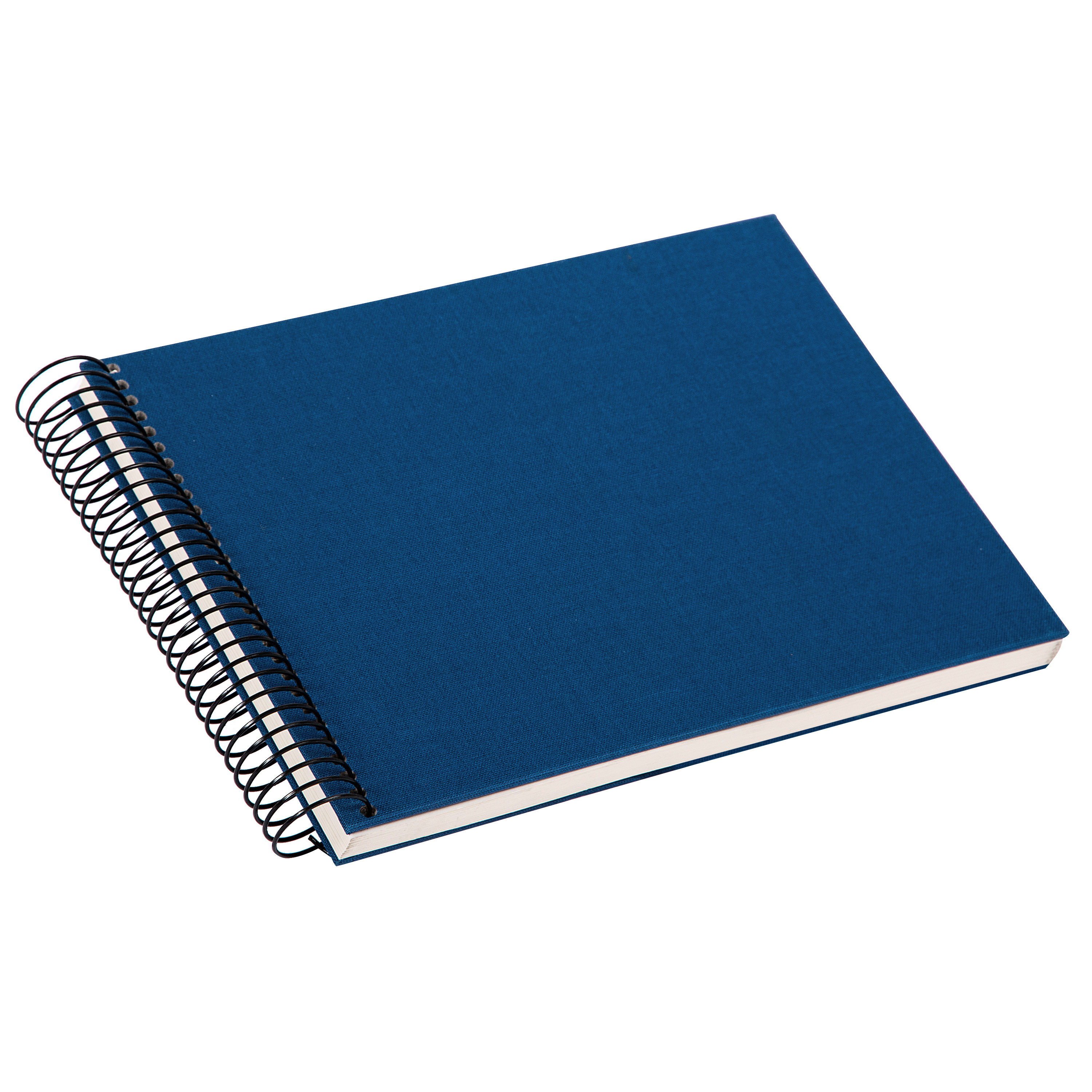Spiralalbum blau mit weißen Seiten
