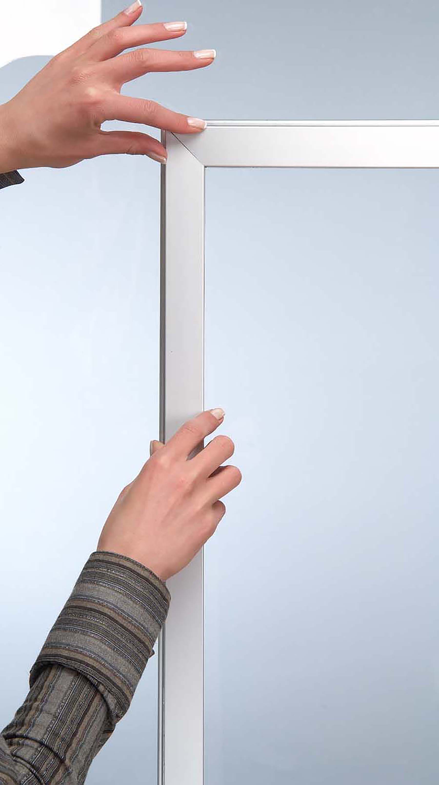Fenster Klapprahmen WINDOW / Alu / silber-eloxiert