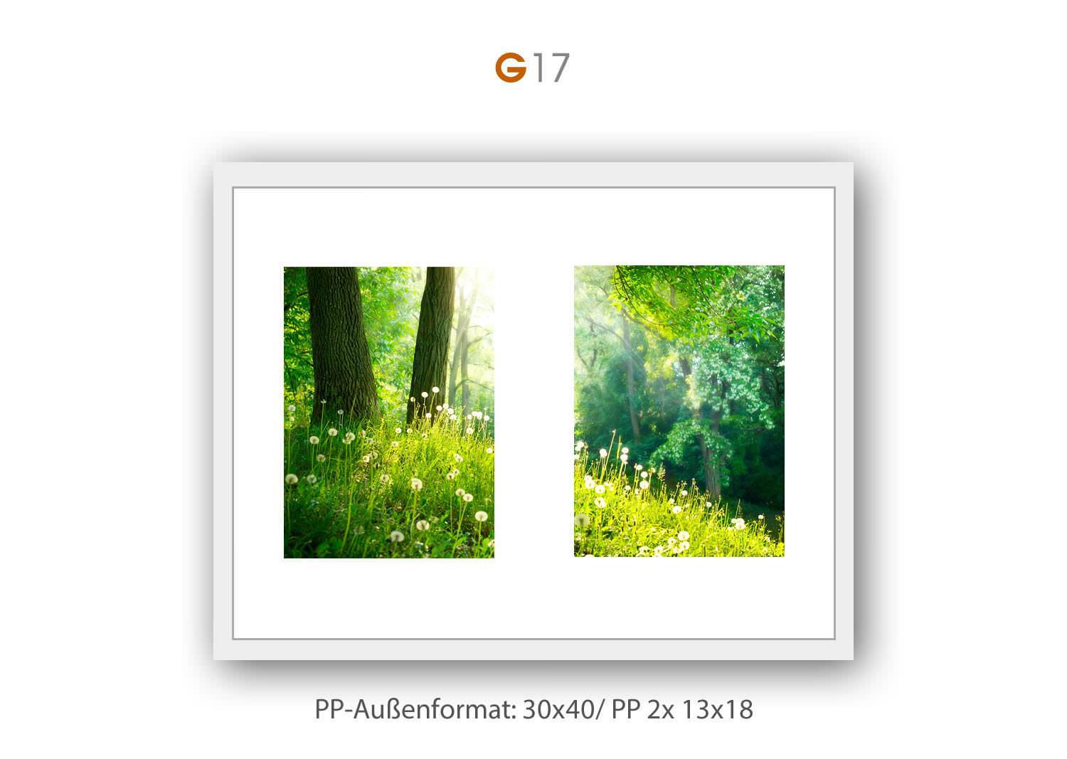 Galerie Bilderrahmen Kunststoff ART in rosé
