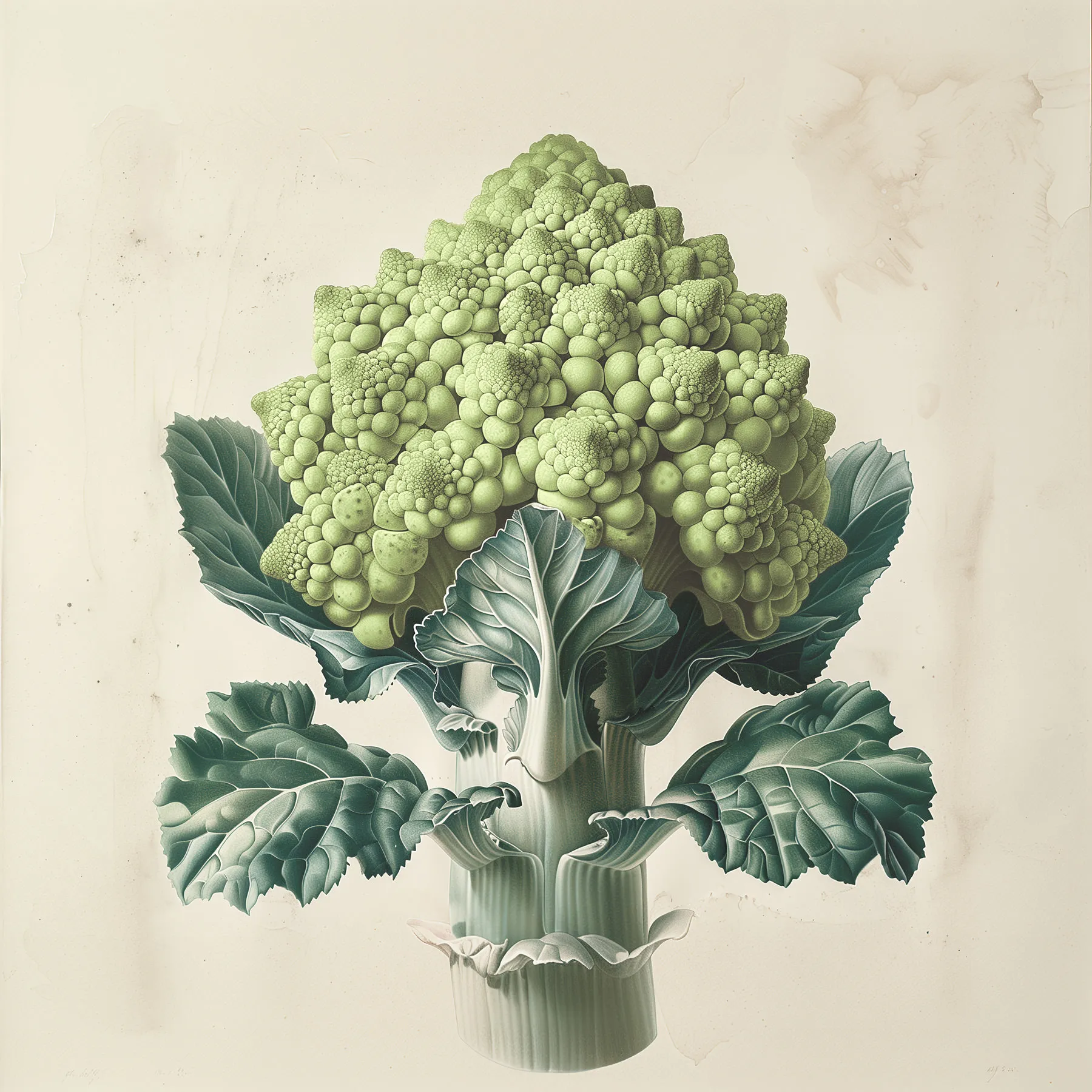Leinwandbild Romanesco Green
