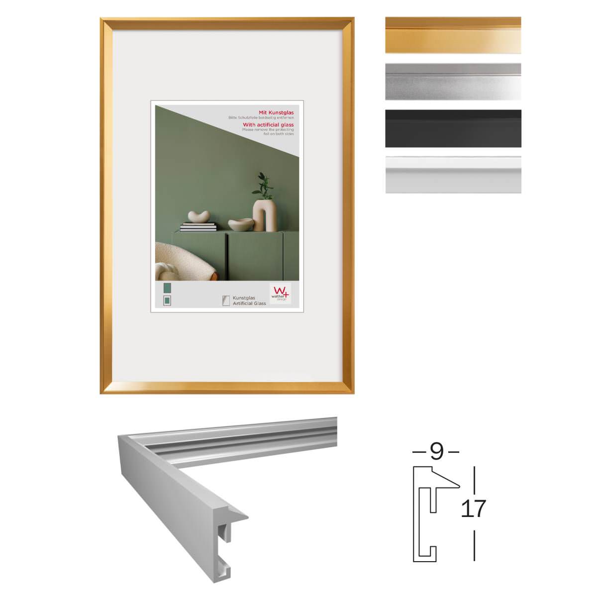Kunststoff Bilderrahmen Desire mit Acrylglas