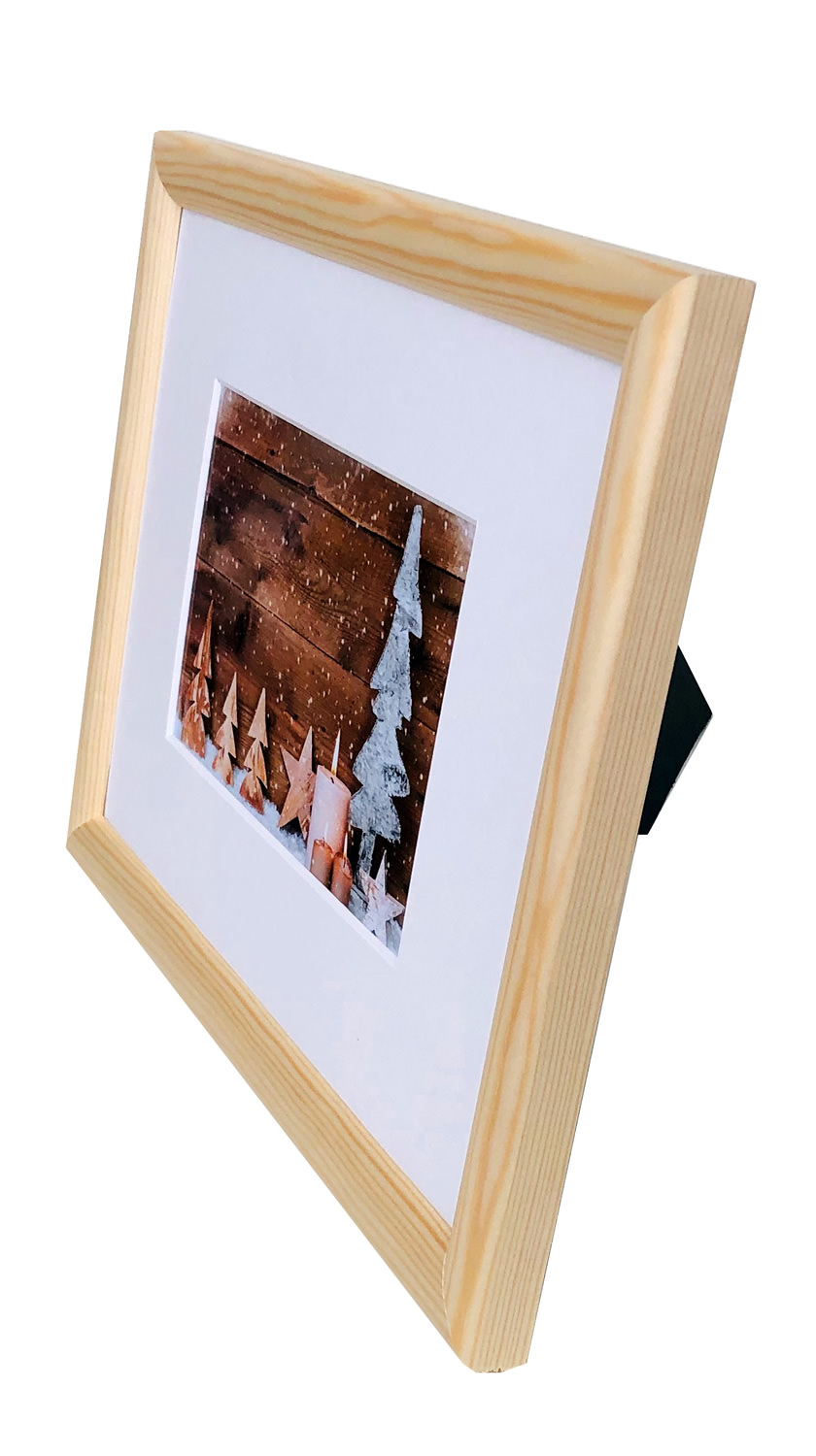 Holz Bilderrahmen Profil 45 mit Passepartout