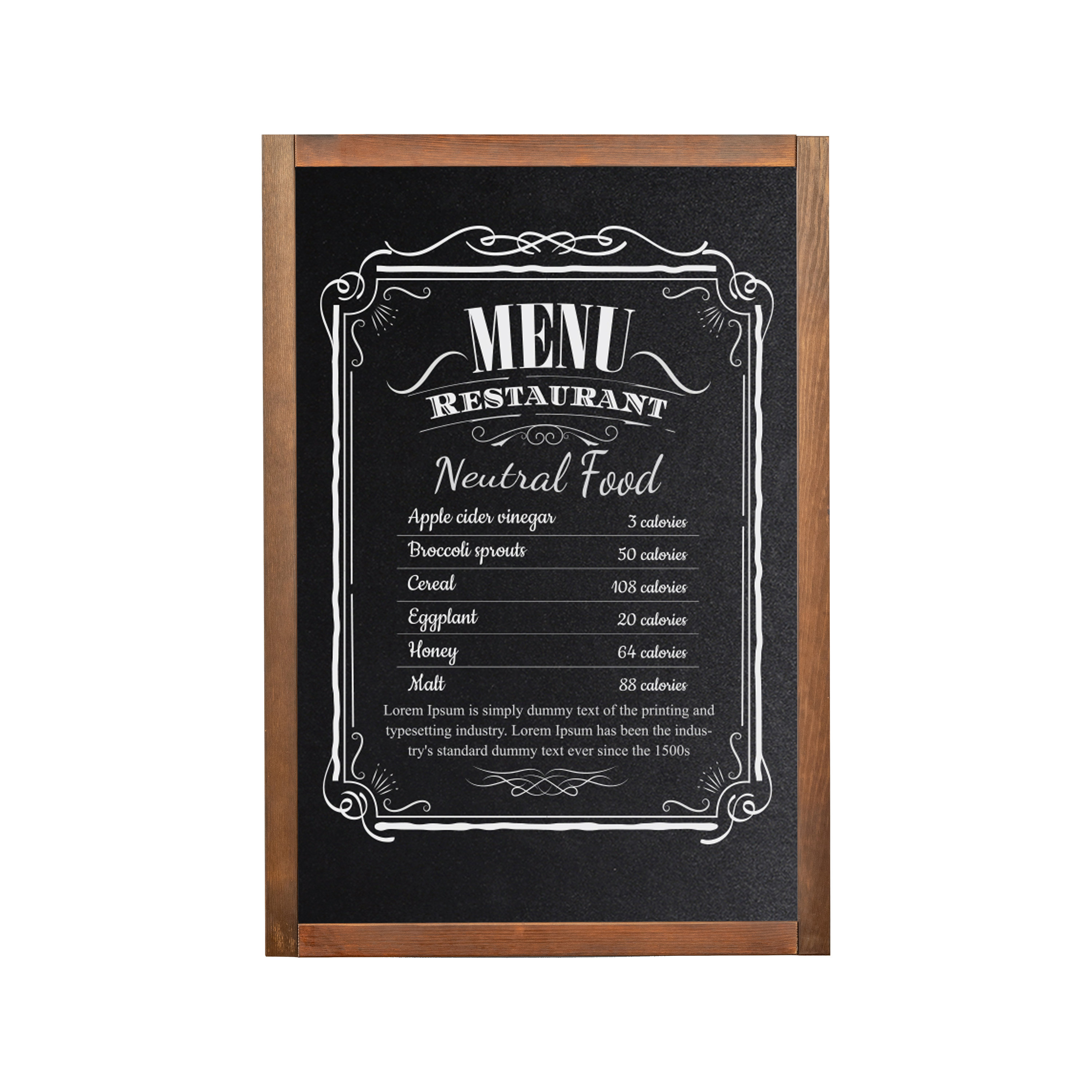 Kreidetafel Holz Economy