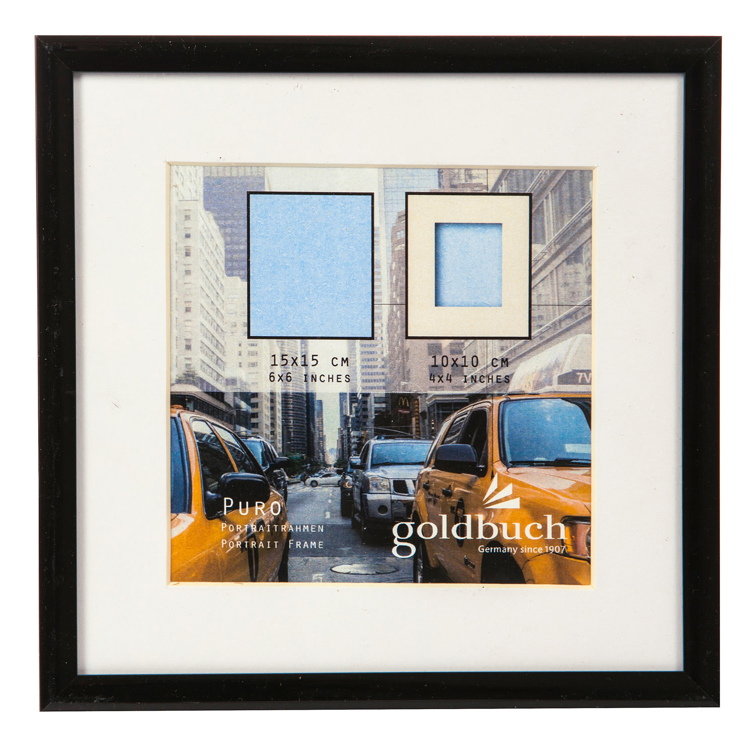 Kunststoff Bilderrahmen Puro inkl. Passepartout in 6 Farben