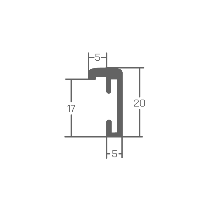 RAVARIO® Bilderrahmen RA-H270 Aluminium - Schlankes Alu-Profil