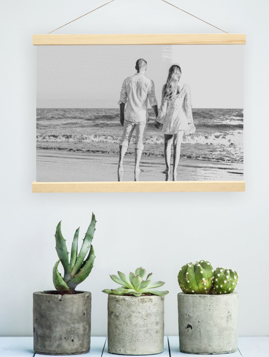 Posterclip Holz natur