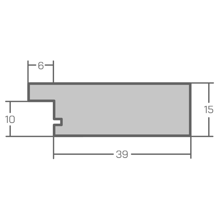 RAVARIO® Bilderrahmen RA-H380 Massivholz - Breites, geradliniges Profil