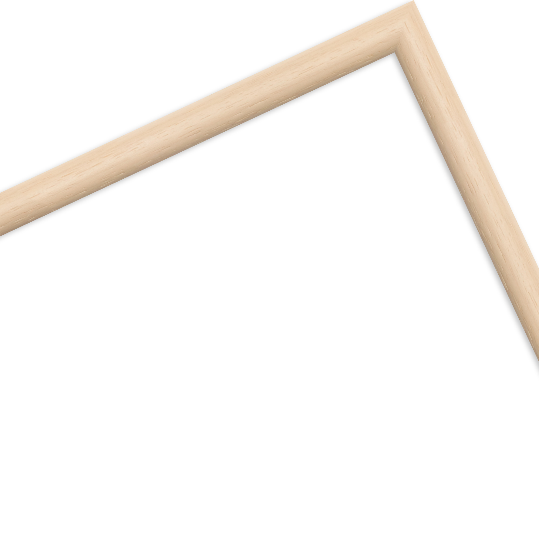 RAVARIO® Bilderrahmen RA-H003 Massivholz - Klassisch runde Leiste in 5 Farben