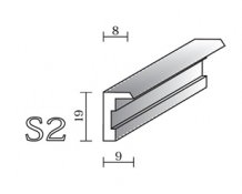 Puzzlerahmen S2 eckig silber-matt