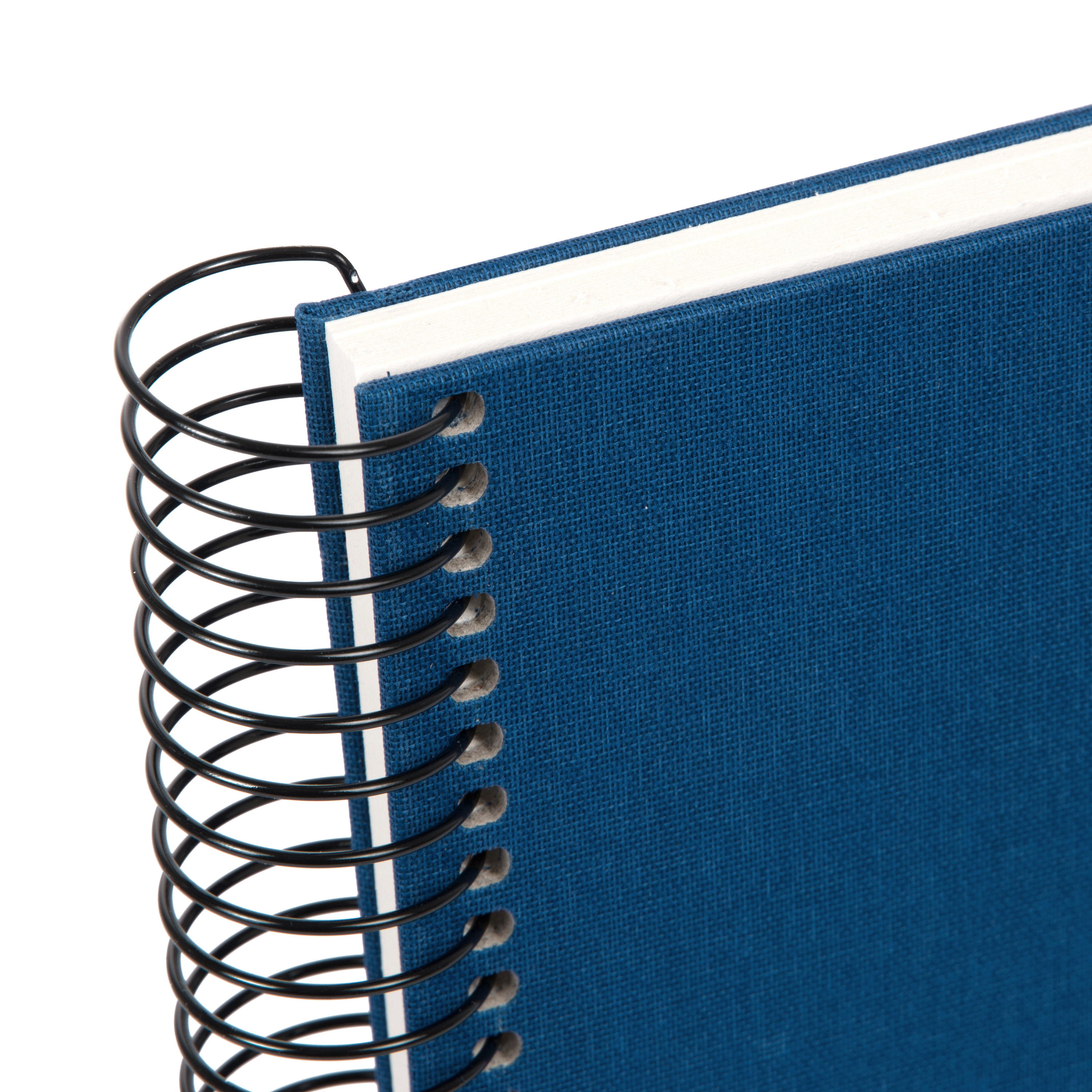 Spiralalbum blau mit weißen Seiten