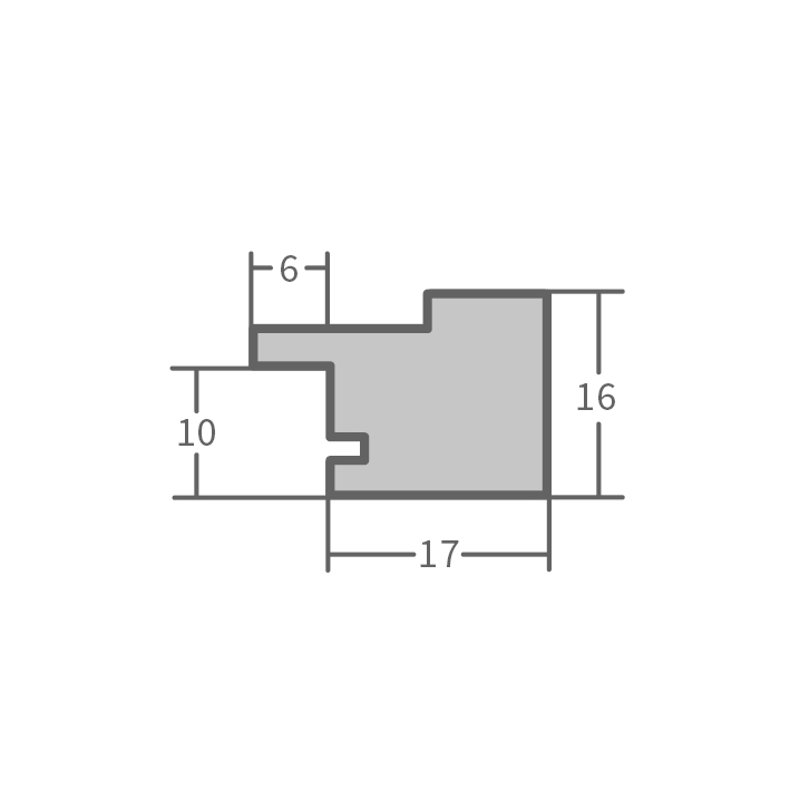 RAVARIO® Bilderrahmen RA-H025 Massivholz - Landhausrahmen in Naturtönen