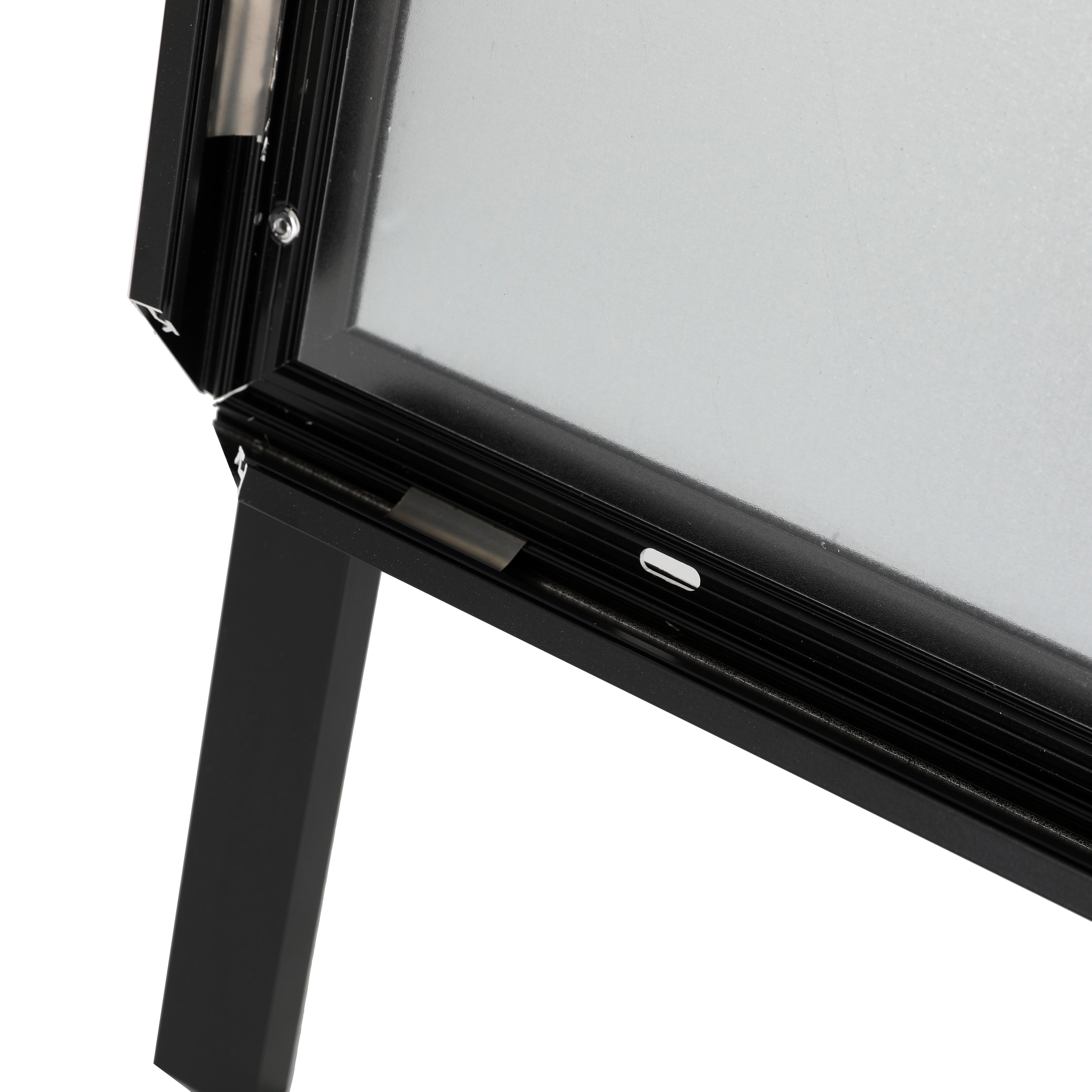 Alu Kundenstopper OUTDOOR HardLine wetterfest schwarz