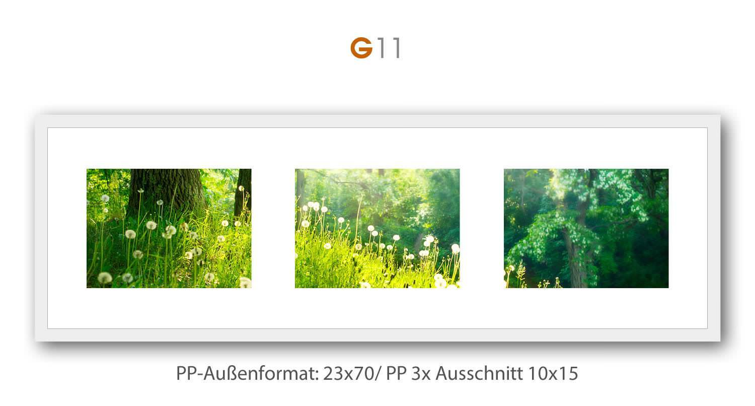 Galerie Bilderrahmen Holz Profil 35 in 15 Ausführungen