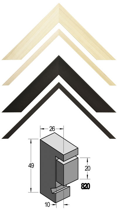 Holz Objektrahmen Profil 820