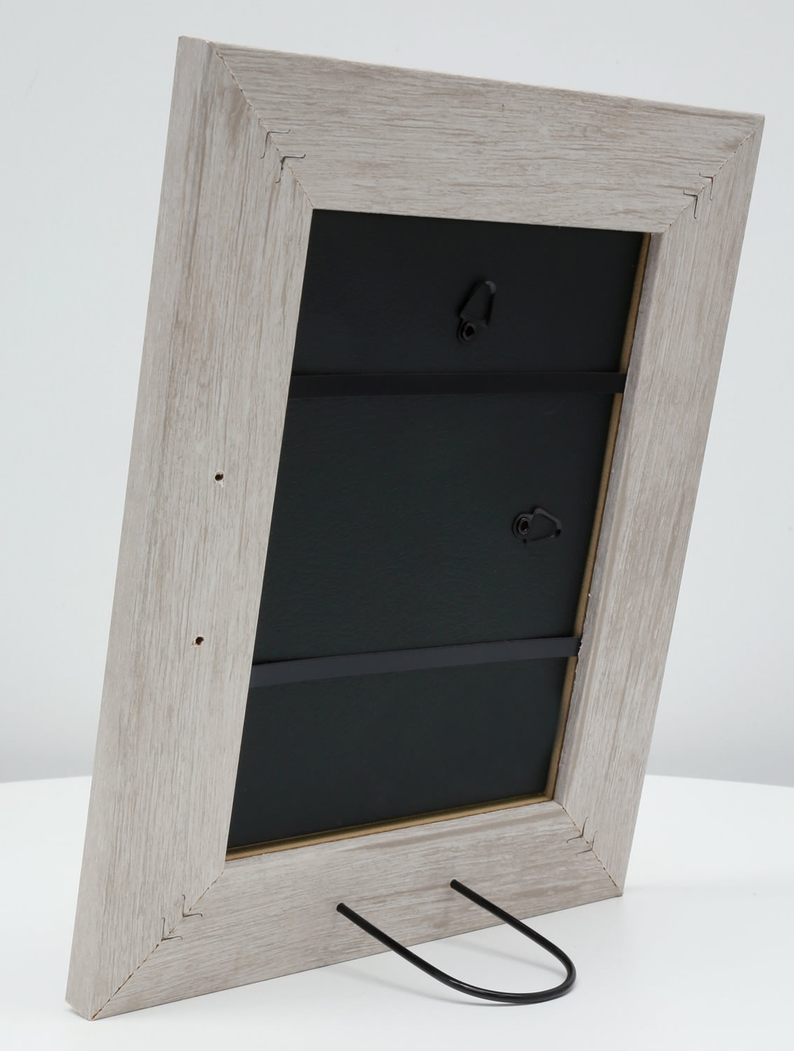 Bilderrahmen Holzoptik braun-weiss