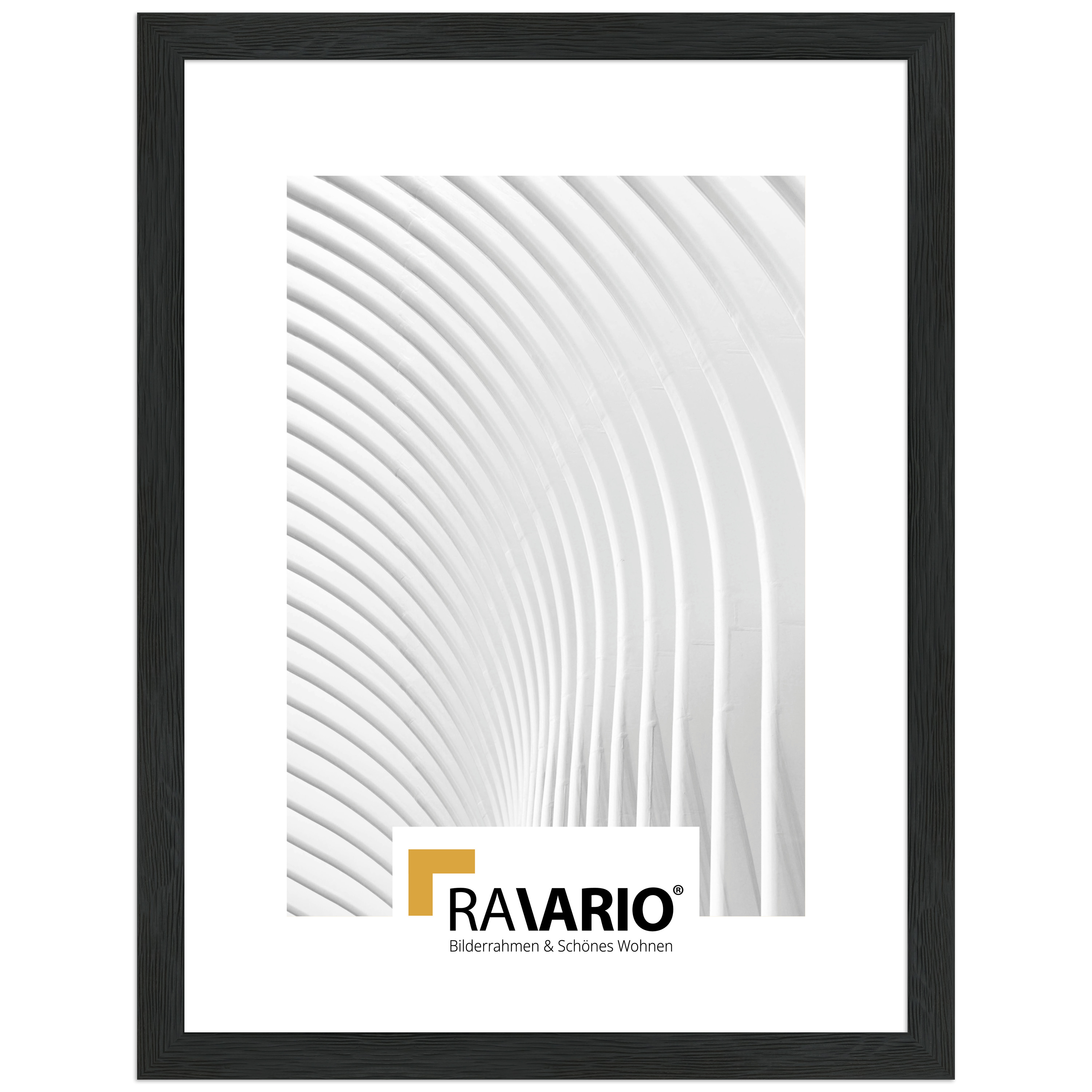 RAVARIO® Bilderrahmen RA-H300 Massivholz – Moderner Holzrahmen