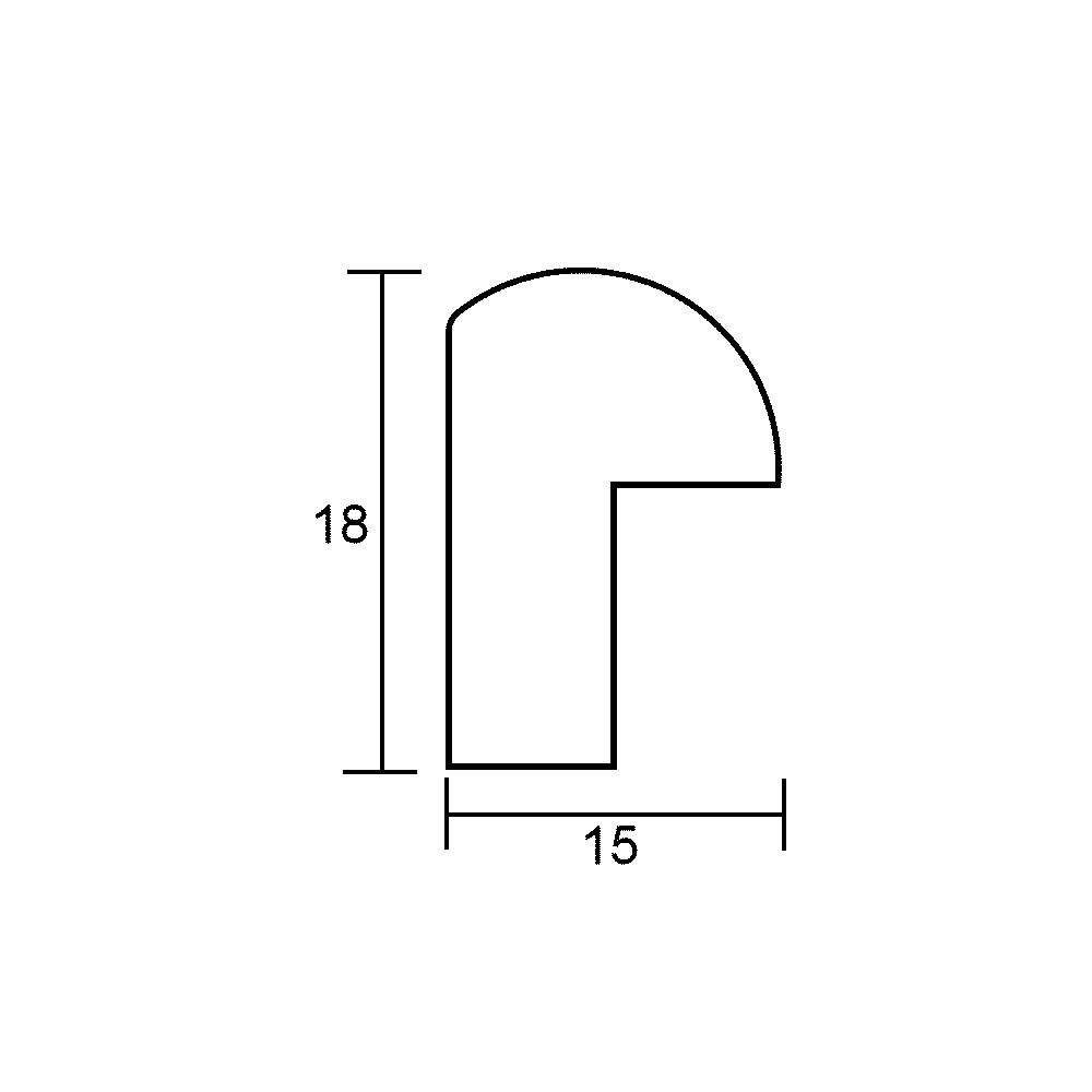 Ovalrahmen Holz Profil 200 in 4 Farben