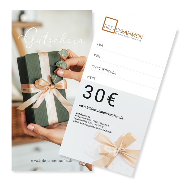 Geschenkgutschein 30 Euro / Motiv Geschenk