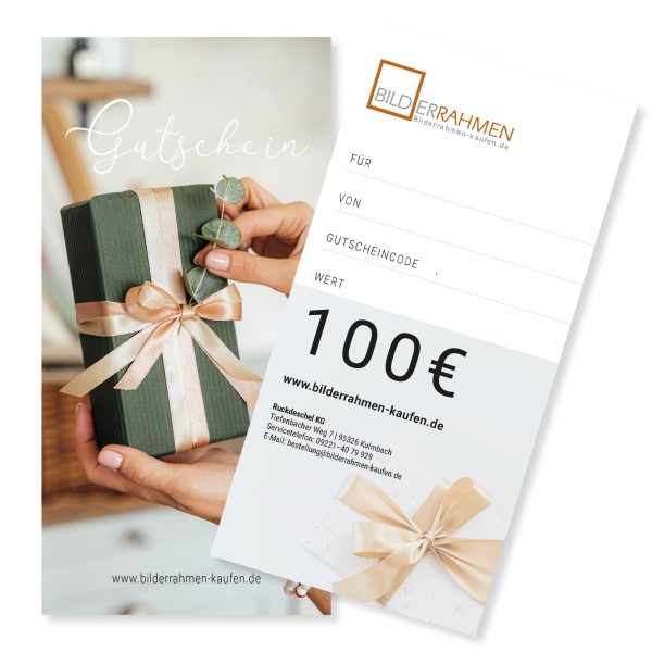 Geschenkgutschein 100 Euro / Motiv Geschenk